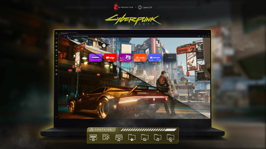 Przemierzaj otchłań internetu z przeglądarką Opera GX w wersji Cyberpunk 2077