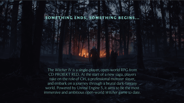 The Witcher IV - One pager (PDF)