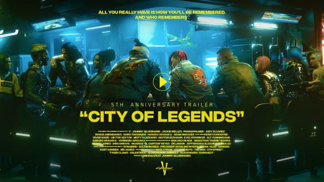 Cyberpunk 2077 - 5th Anniversary trailer - video