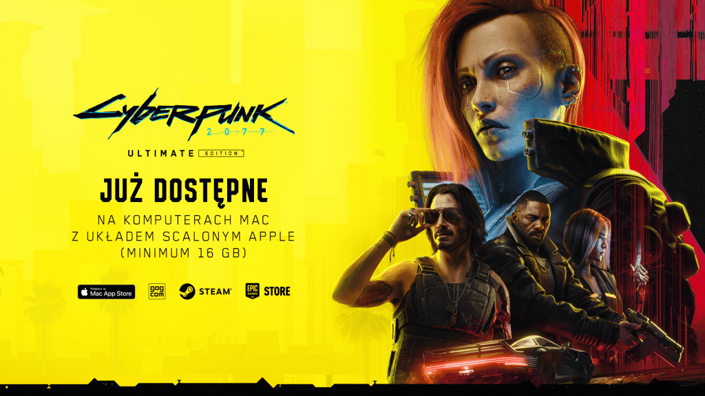 Cyberpunk 2077: Ultimate Edition już dostępny na urządzeniach Mac!