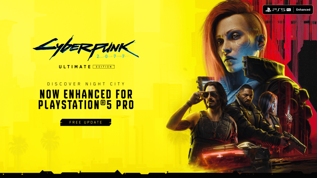 Cyberpunk 2077 Receives Free PlayStation®5 Pro Update!