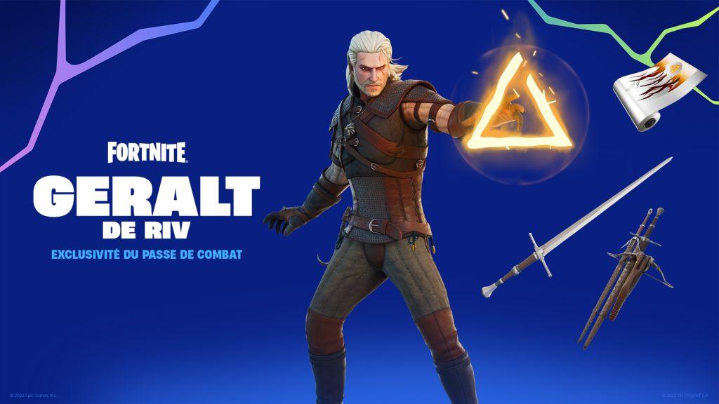 Geralt de Riv se transporte dans Fortnite aujourd’hui!